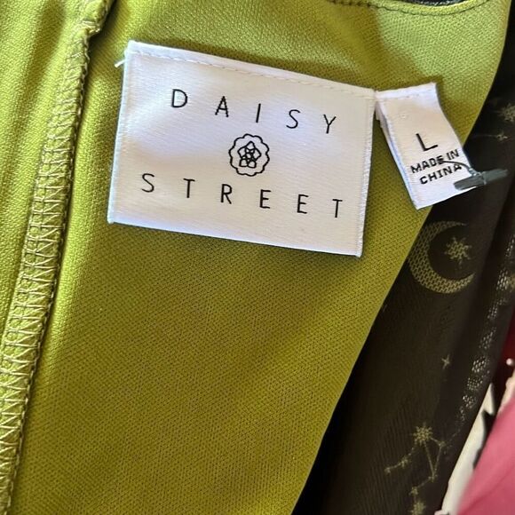 Hot Topic Cosmic Aura Gold Constellation Long-Sleeve Dress Size Large Nwot - Picture 4 of 6